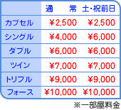 格安でシンプルな料金設定